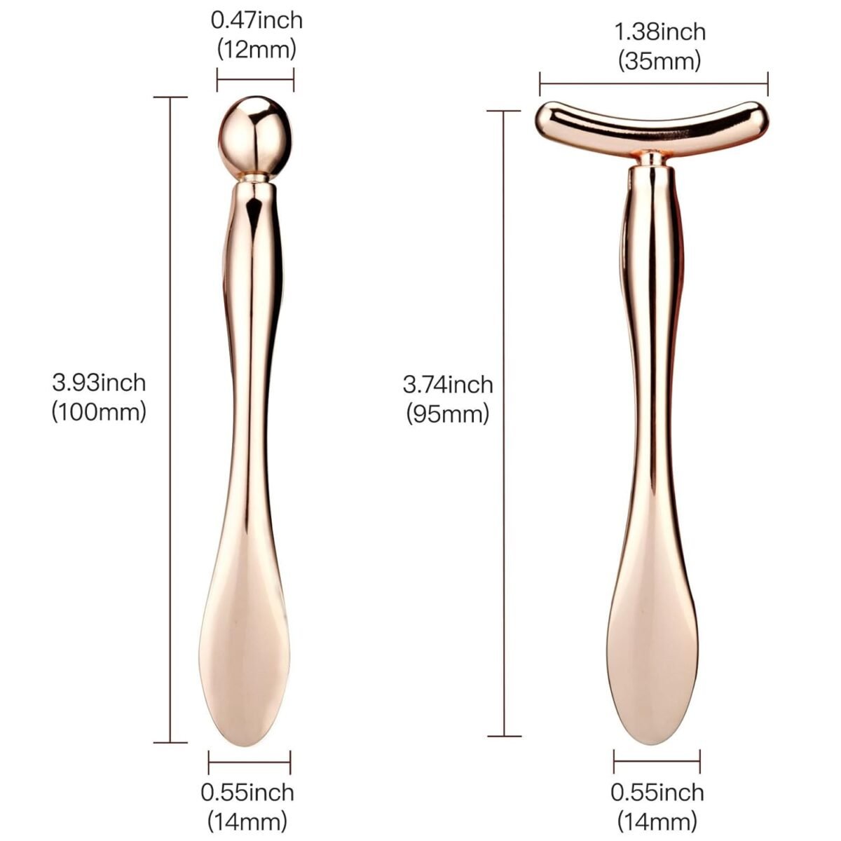 2PCS Rose Gold Eye Cream Applicator Wand Stick_5