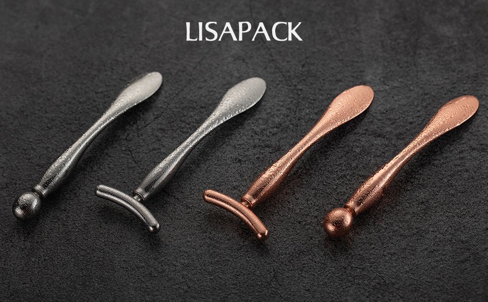 2PCS Rose Gold Eye Cream Applicator Wand Stick_spec_1