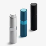 LISAPACK 8ML Portable Perfume Atomizer 3 Pack Set - Black, Silver, Blue_1