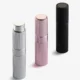 LISAPACK 8ML Portable Perfume Atomizer 3 Pack Set - Black, Silver, Pink