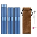 LISAPACK 8ML Portable Perfume Atomizer 3 Pack Set - Blue_2