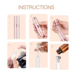 LISAPACK 8ML Portable Perfume Atomizer 3 Pack Set - Pink_advantage