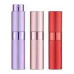 LISAPACK 8ML Portable Perfume Atomizer 3 Pack Set-Red, Pink, Purple_1