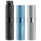 LISAPACK 8ML Portable Perfume Atomizer 3 Pack Set - Silver, Gold, Blue