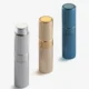 LISAPACK 8ML Portable Perfume Atomizer 3 Pack Set - Stripe Black, Silver, Blue_8