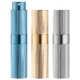 LISAPACK 8ML Portable Perfume Atomizer 3 Pack Set - Stripe Black, Silver, Blue_8