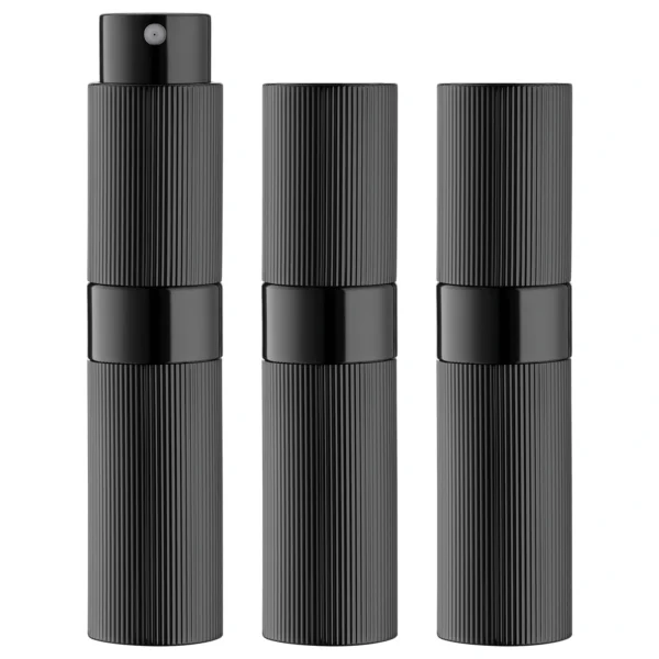 LISAPACK 8ML Portable Perfume Atomizer 3 Pack Set - Stripe Black_1