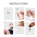 LISAPACK 8ML Portable Perfume Atomizer 3 Pack Set - White_5