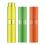 LISAPACK 8ML Portable Perfume Atomizer 3 Pack Set - Yellow, Green, Orange_1