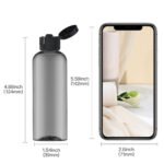 Black 3.4Oz Travel Bottles with Flip Cap 5 Pcs_6