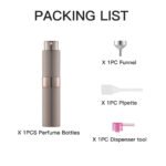 Brown 8ML Twist Atomizer Perfume Spray Bottle for Travel_5