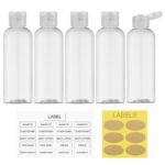 Clear 3.4Oz Travel Bottles with Flip Cap 5 Pcs_5