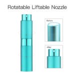 Cyan 8ML Twist Atomizer Perfume Spray Bottle for Travel_2