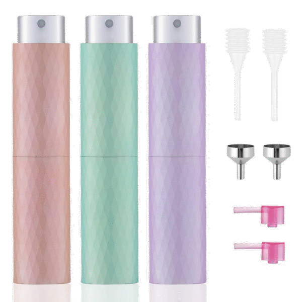 Diamond Pattern 8ML Atomizer Perfume Spray Bottle (Purple, Green, Brown)