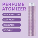 Diamond Pattern 8ML Atomizer Perfume Spray Bottle (Purple, Green, Brown) _5