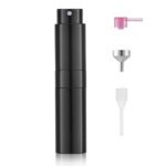 Gloss Black 8ML Twist Atomizer Perfume Spray Bottle for Travel_2