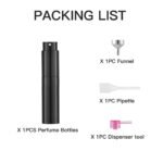 Gloss Black 8ML Twist Atomizer Perfume Spray Bottle for Travel_3