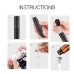 Gloss Black 8ML Twist Atomizer Perfume Spray Bottle for Travel_5