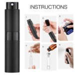 Gloss Black 8ML Twist Atomizer Perfume Spray Bottle for Travel_8