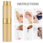 Gold 8ML Twist Atomizer Perfume Spray Bottle for Travel_1