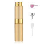 Gold 8ML Twist Atomizer Perfume Spray Bottle for Travel_3