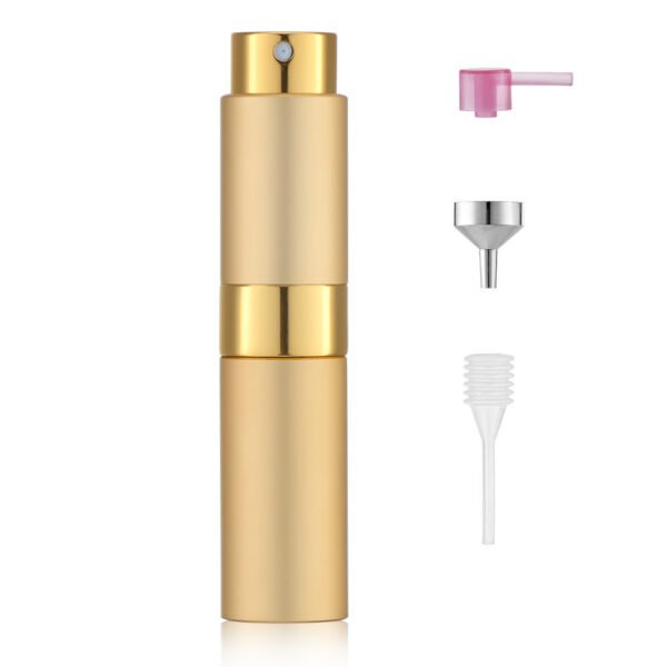 Gold 8ML Twist Atomizer Perfume Spray Bottle for Travel_3