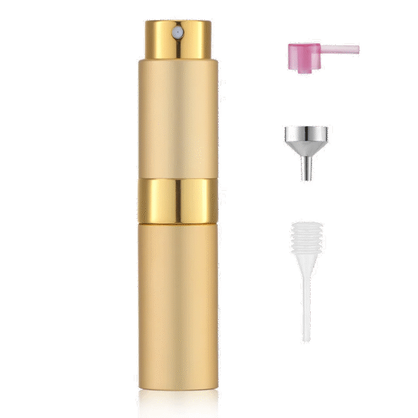 Gold 8ML Twist Atomizer Perfume Spray Bottle for Travel_3