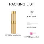 Gold 8ML Twist Atomizer Perfume Spray Bottle for Travel_4