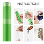 Green 8ML Twist Atomizer Perfume Spray Bottle for Travel_14