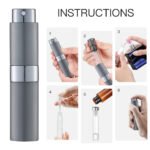 Grey 8ML Twist Atomizer Perfume Spray Bottle for Travel_4