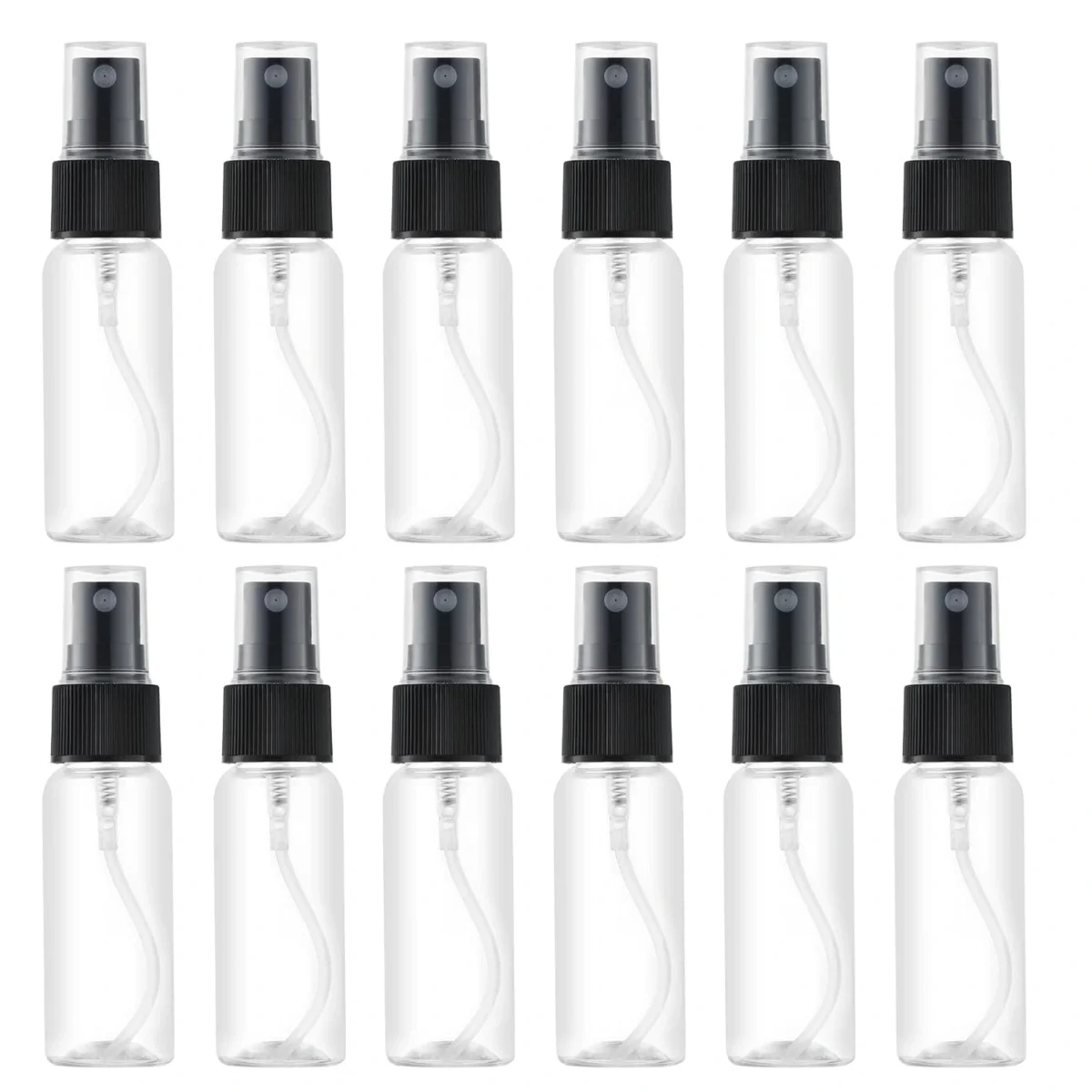 LisaPack 1oz Small Plastic Spray Bottle (12 Pack) Clear_1