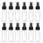 LisaPack 1oz Small Plastic Spray Bottle (12 Pack) Clear_1