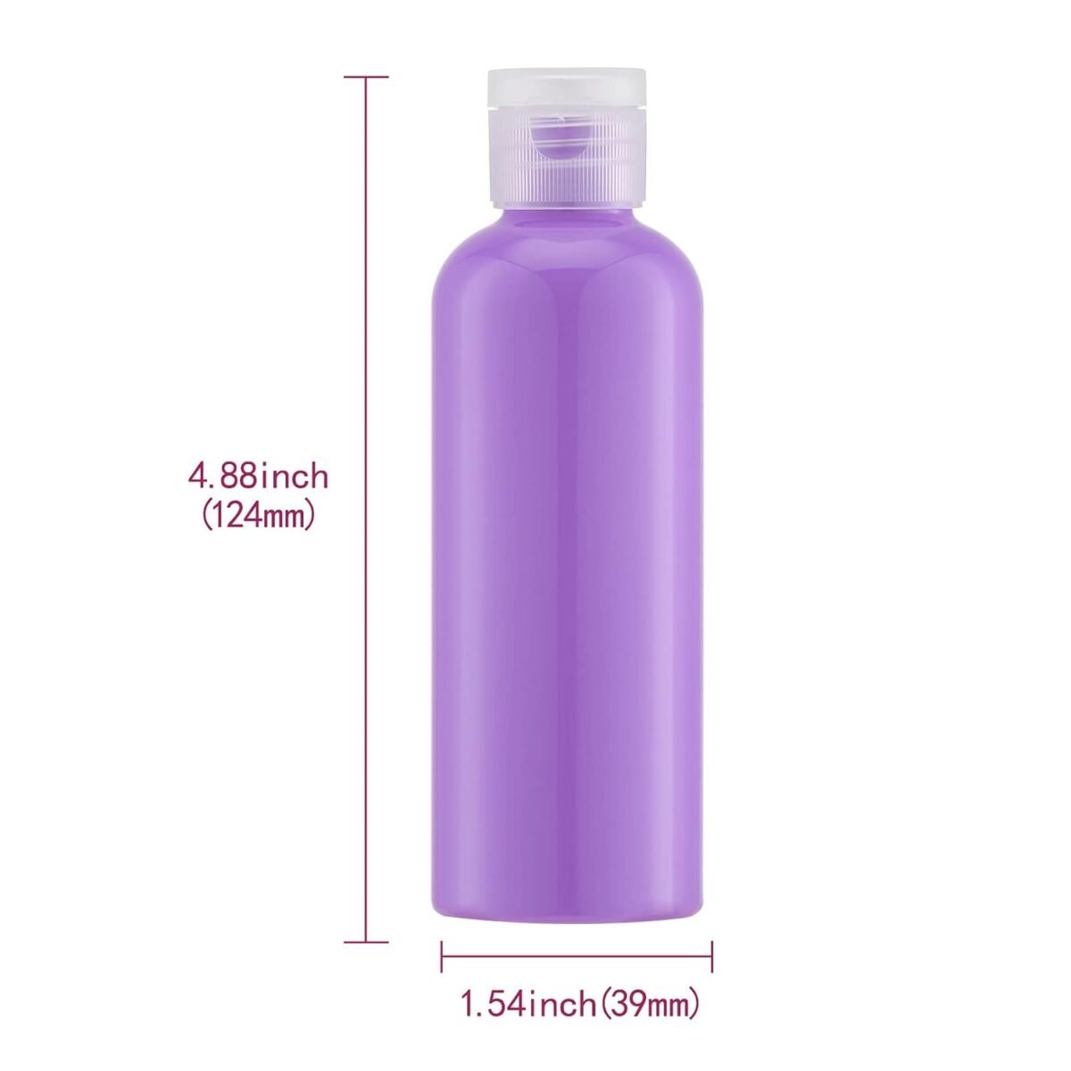 Multi-color 3.4Oz Travel Bottles with Flip Cap_5 Pcs_3