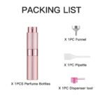 Pink 8ML Twist Atomizer Perfume Spray Bottle for Travel_4