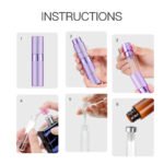 Purple 8ML Twist Atomizer Perfume Spray Bottle for Travel_1