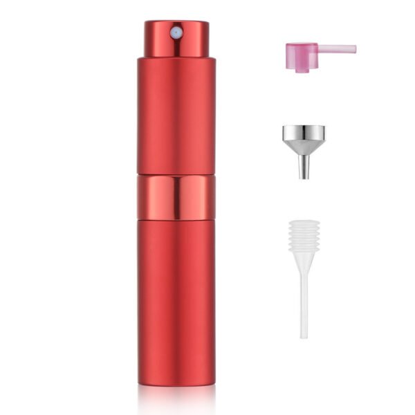 Red 8ML Twist Atomizer Perfume Spray Bottle for Travel-2