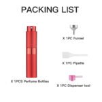 Red 8ML Twist Atomizer Perfume Spray Bottle for Travel_3