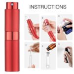 Red 8ML Twist Atomizer Perfume Spray Bottle for Travel_4