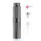 Ribbed Dark Grey 8ML Twist Atomizer Perfume Spray Bottle for Travel_1