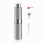 Ribbed Sliver 8ML Twist Atomizer Perfume Spray Bottle for Travel_1