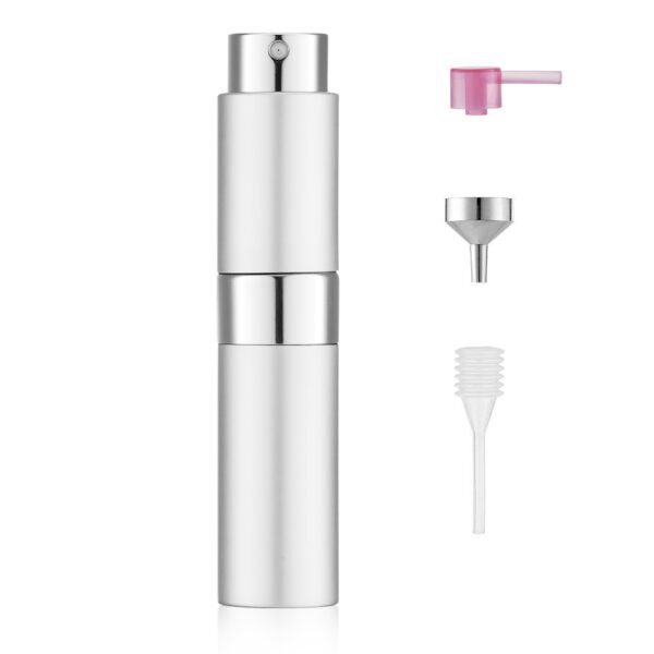 Sliver 8ML Twist Atomizer Perfume Spray Bottle for Travel_3