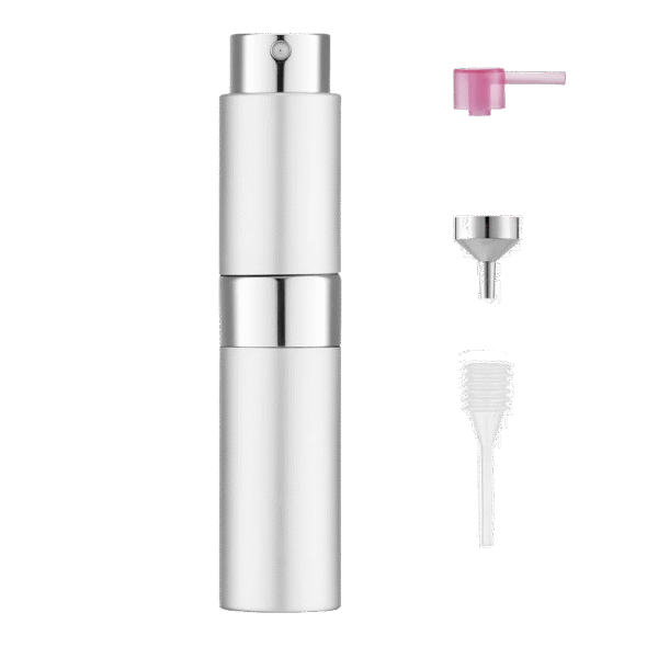 Sliver 8ML Twist Atomizer Perfume Spray Bottle for Travel_3