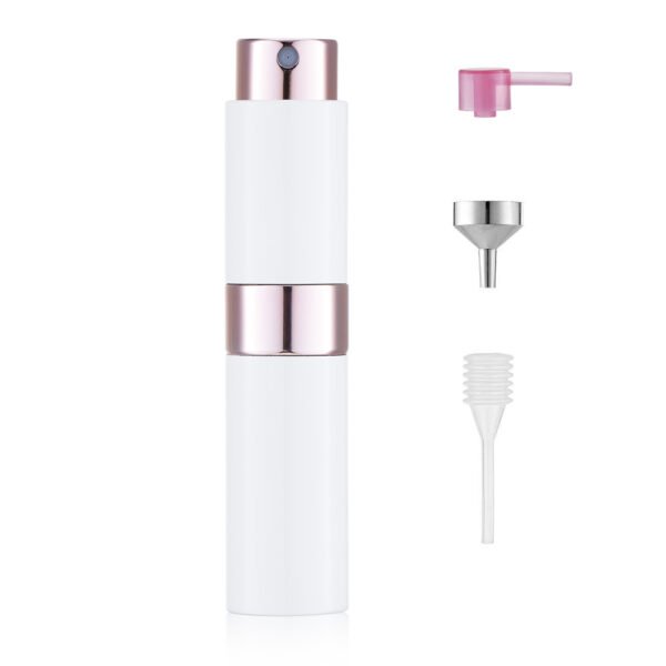 White 8ML Twist Atomizer Perfume Spray Bottle for Travel_2