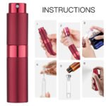 Wine Red 8ML Twist Atomizer Perfume Spray Bottle for Travel_5