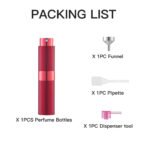 Wine Red 8ML Twist Atomizer Perfume Spray Bottle for Travel_7